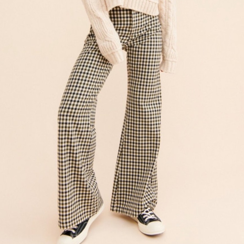 NWT Free People Jules Wide Leg High Waist Gingham Pant sz 2 SOLD OUT - Picture 6 of 6